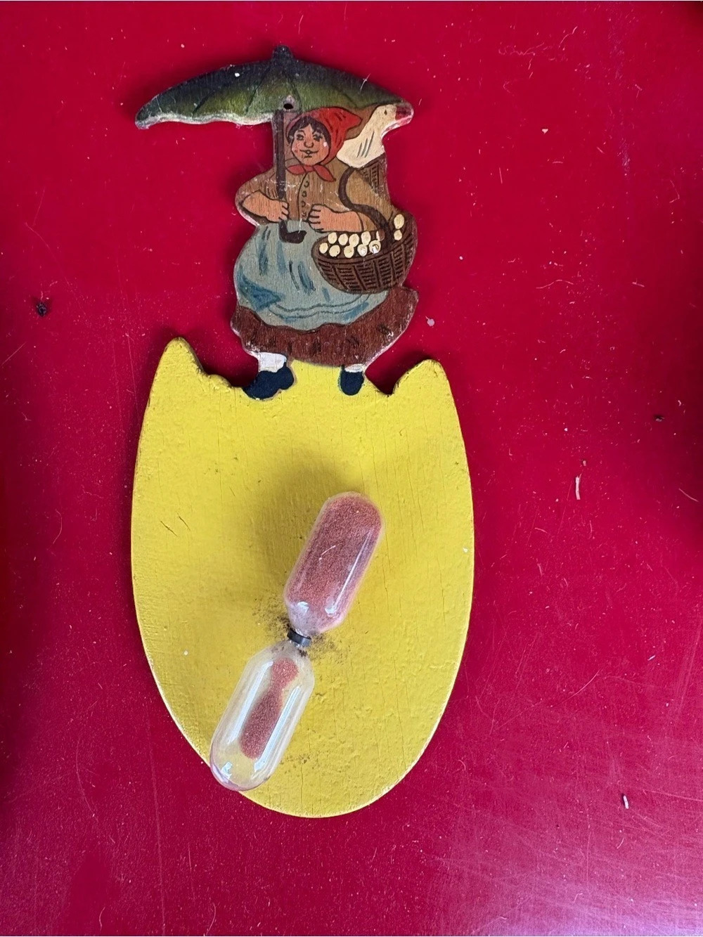 Vintage wall hanging Egg/ sand timer